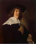 Hals Frans Portrait of a Young Man Holding a Glove - Hermitage